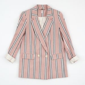 Free People Boyfriend Striped Blazer